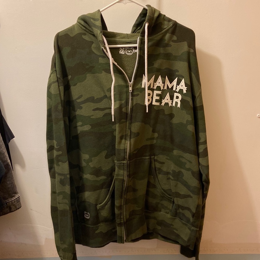 MAMA BEAR zip up hoodie